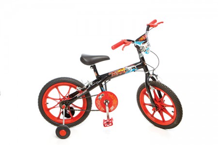 Bic. Aro 16" QT Preta/vermelho